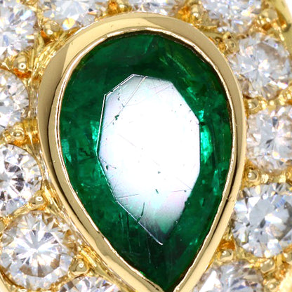 Van Cleef & Arpels Emerald Diamond #51 Ring K18 Yellow Gold Ladies [Used]