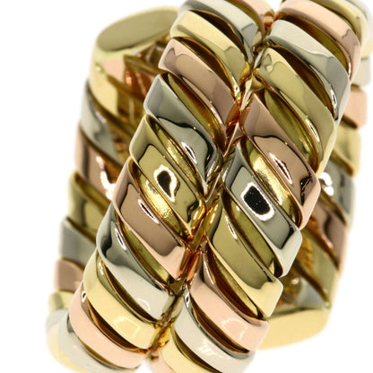 BVLGARI Tubogas Ring K18 Yellow Gold 18K Pink GoldLadies [Used]