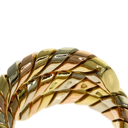 BVLGARI Tubogas Ring K18 Yellow Gold 18K Pink GoldLadies [Used]
