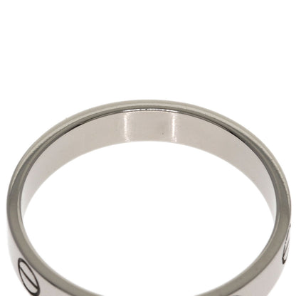 CARTIER Mini love ring #54 Ring K18 White Gold Ladies [Used]