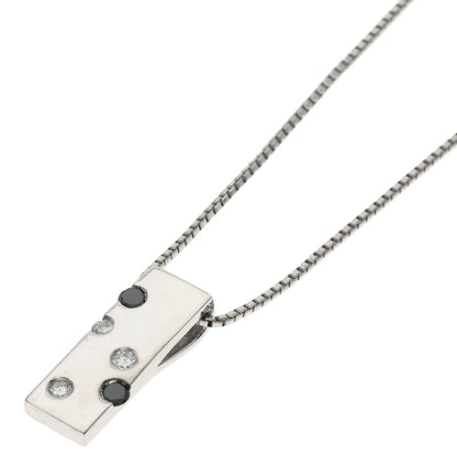 0.24ct Kinoshita Pearl Diamond Necklace Platinum PT850 K18 White Gold 7.4g　Ladies
