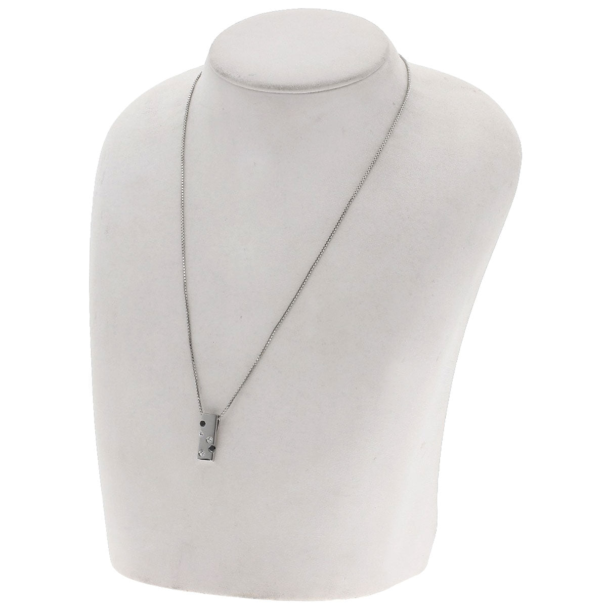 0.24ct Kinoshita Pearl Diamond Necklace Platinum PT850 K18 White Gold 7.4g　Ladies