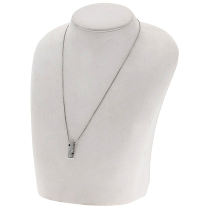0.24ct Kinoshita Pearl Diamond Necklace Platinum PT850 K18 White Gold 7.4g　Ladies
