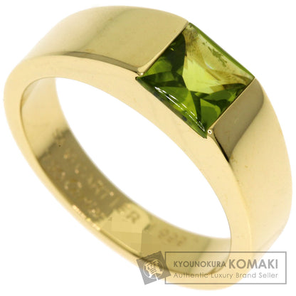 CARTIER Tank Peridot #53 Ring K18 Yellow Gold Ladies [Used]