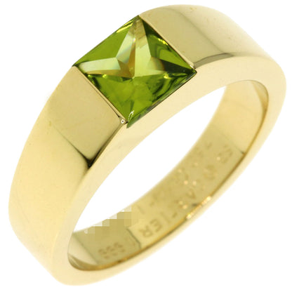 CARTIER Tank Peridot #53 Ring K18 Yellow Gold Ladies [Used]