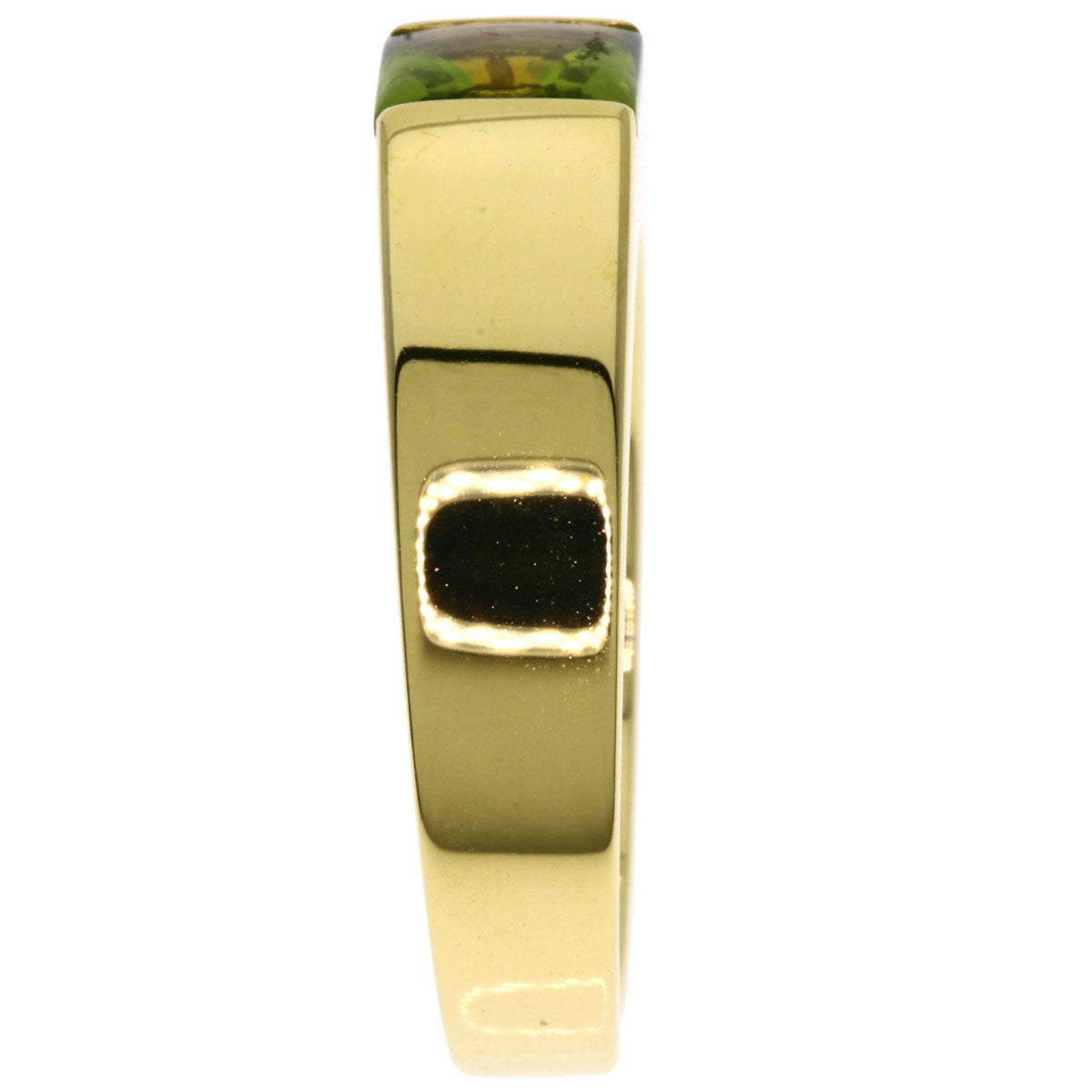 CARTIER Tank Peridot #53 Ring K18 Yellow Gold Ladies [Used]