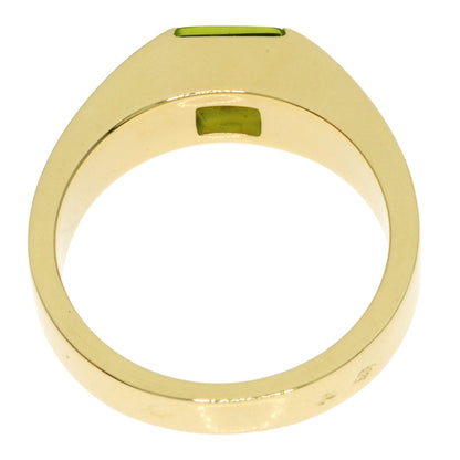 CARTIER Tank Peridot #53 Ring K18 Yellow Gold Ladies [Used]