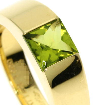 CARTIER Tank Peridot #53 Ring K18 Yellow Gold Ladies [Used]