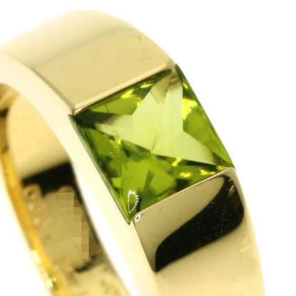 CARTIER Tank Peridot #53 Ring K18 Yellow Gold Ladies [Used]