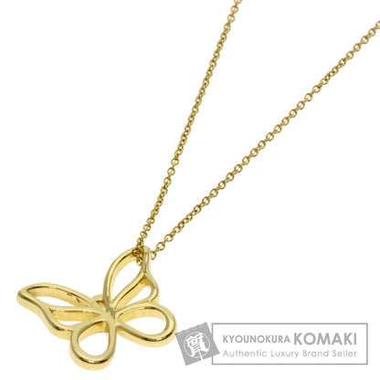 TIFFANY&Co. butterfly Necklace K18 Yellow Gold Ladies [Used]