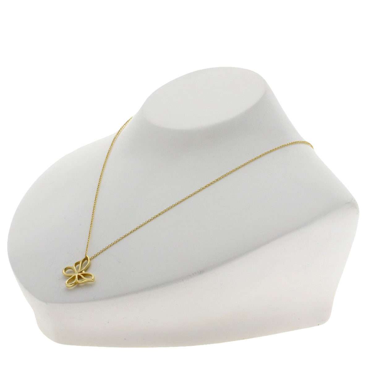 TIFFANY&Co. butterfly Necklace K18 Yellow Gold Ladies [Used]
