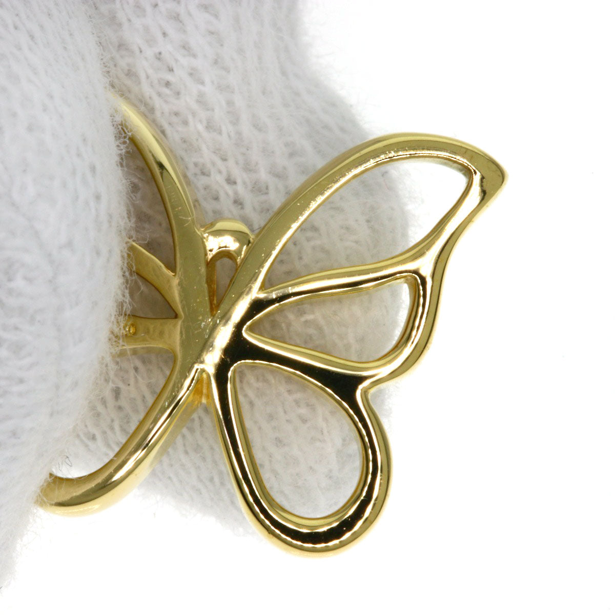 TIFFANY&Co. butterfly Necklace K18 Yellow Gold Ladies [Used]