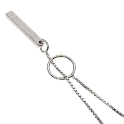 GUCCI lariat Necklace K18 White Gold Ladies [Used]