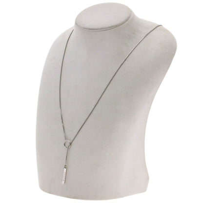 GUCCI lariat Necklace K18 White Gold Ladies [Used]