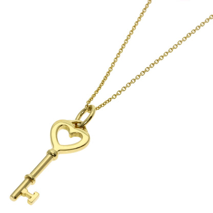 TIFFANY&Co. Heart key Necklace K18 Yellow Gold Ladies [Used]