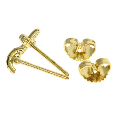TIFFANY&Co. Cross-stitch Diamond earring K18 Yellow Gold Ladies [Used]