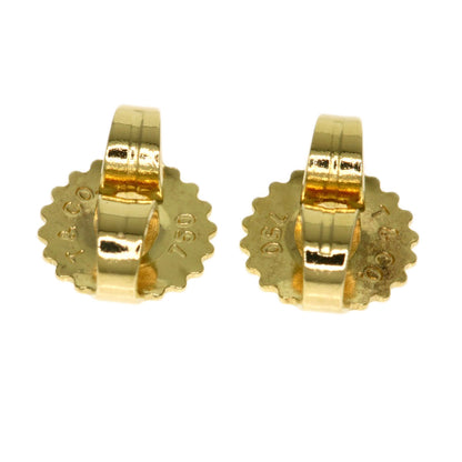 TIFFANY&Co. Cross-stitch Diamond earring K18 Yellow Gold Ladies [Used]