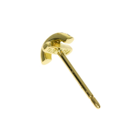 TIFFANY&Co. Cross-stitch Diamond earring K18 Yellow Gold Ladies [Used]