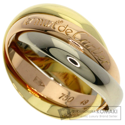 CARTIER Trinity#49 Ring K18 Yellow Gold 18K Pink GoldLadies [Used]