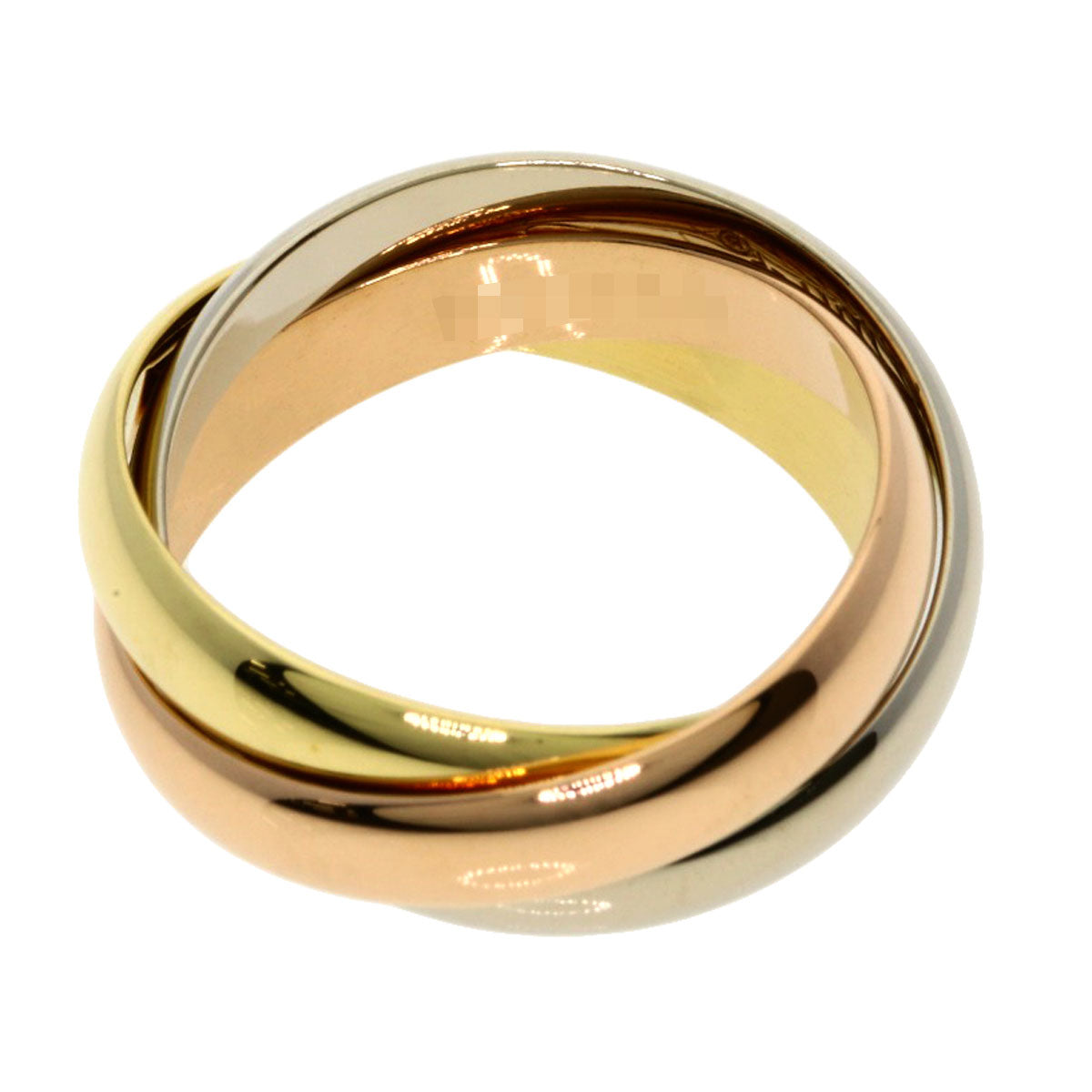 CARTIER Trinity#49 Ring K18 Yellow Gold 18K Pink GoldLadies [Used]