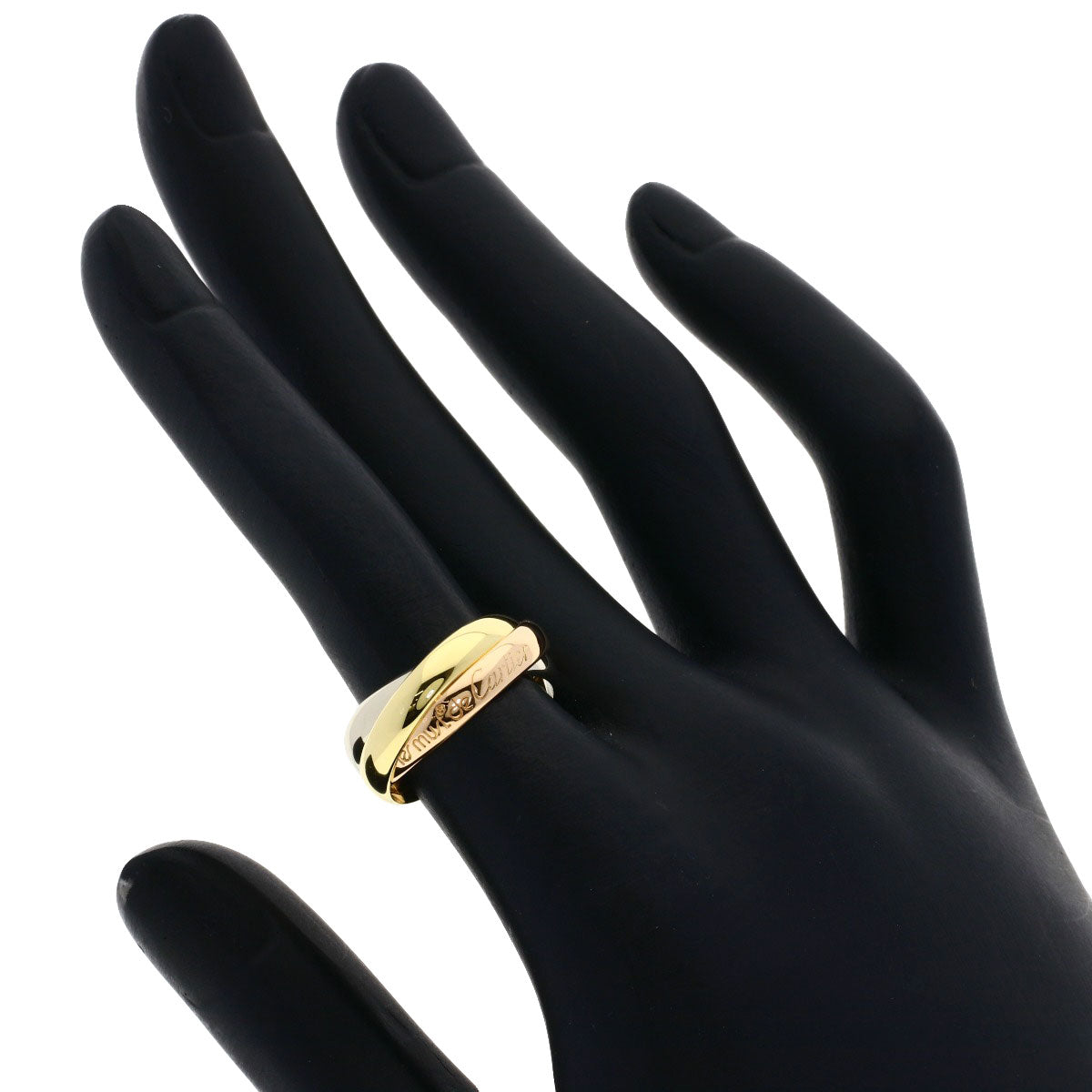 CARTIER Trinity#49 Ring K18 Yellow Gold 18K Pink GoldLadies [Used]