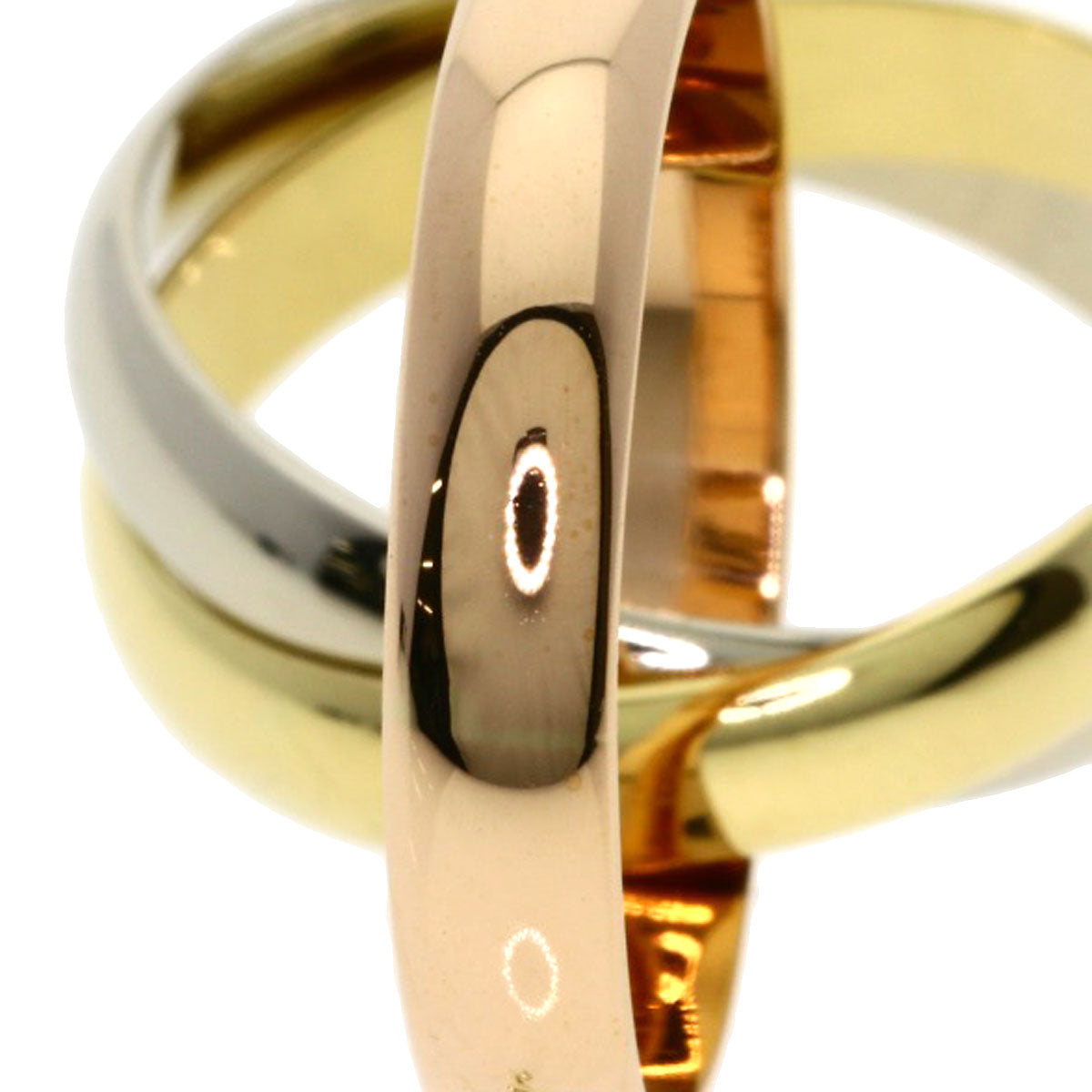 CARTIER Trinity#49 Ring K18 Yellow Gold 18K Pink GoldLadies [Used]