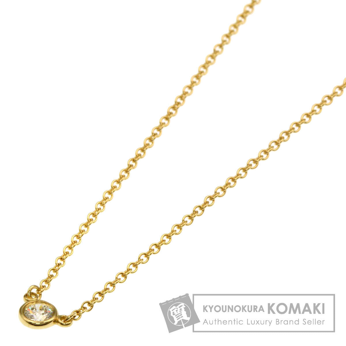 TIFFANY&Co. By The Yard Diamond Necklace K18 Yellow Gold Ladies [Used]
