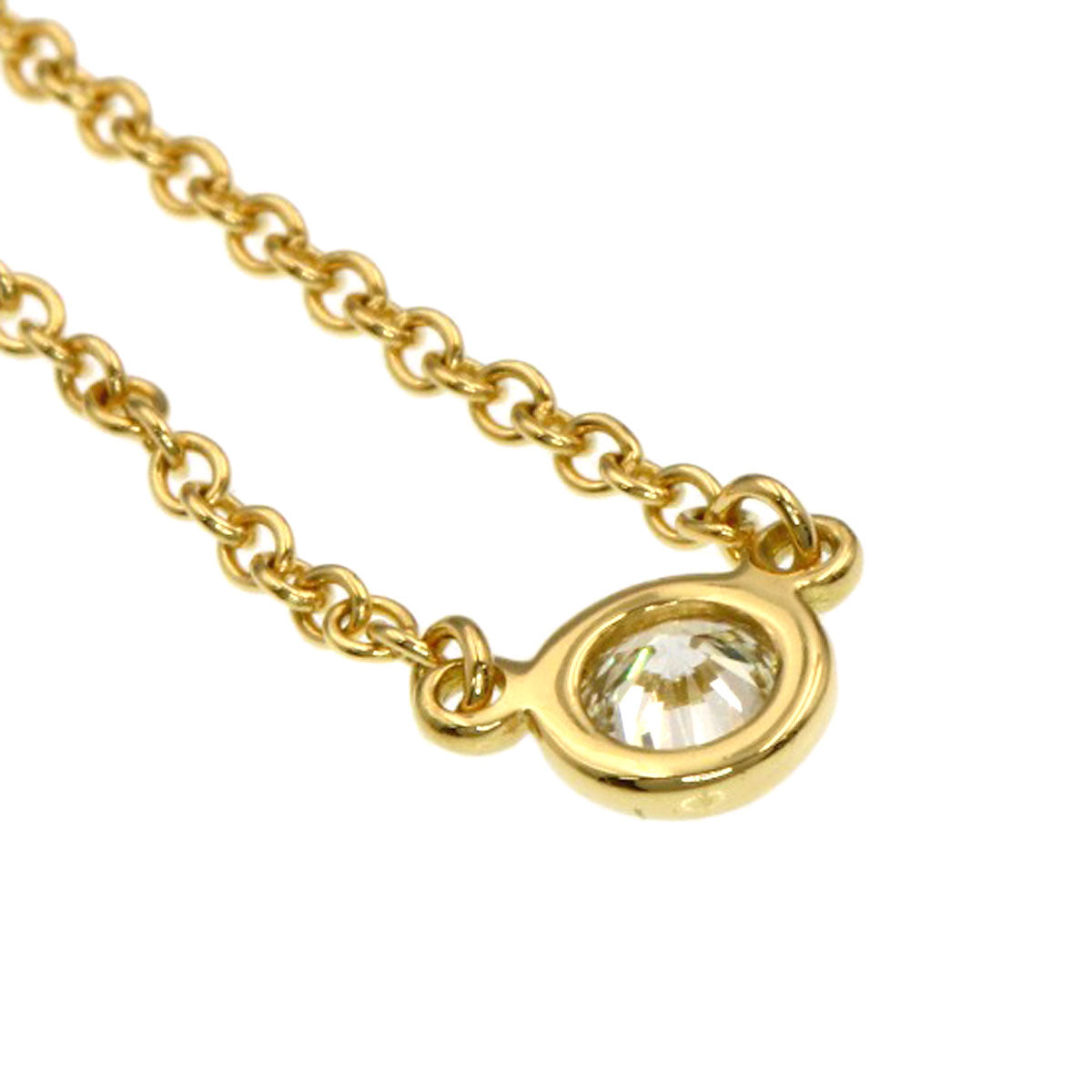 TIFFANY&Co. By The Yard Diamond Necklace K18 Yellow Gold Ladies [Used]