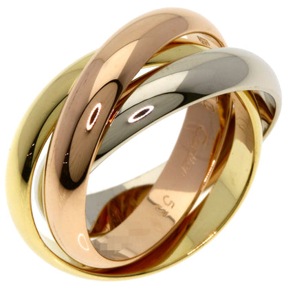CARTIER Trinity MM #53 Ring K18 Yellow Gold 18K Pink GoldLadies [Used]