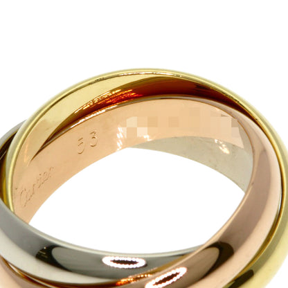 CARTIER Trinity MM #53 Ring K18 Yellow Gold 18K Pink GoldLadies [Used]