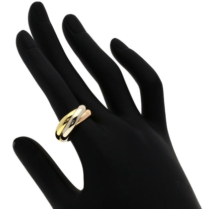 CARTIER Trinity MM #53 Ring K18 Yellow Gold 18K Pink GoldLadies [Used]
