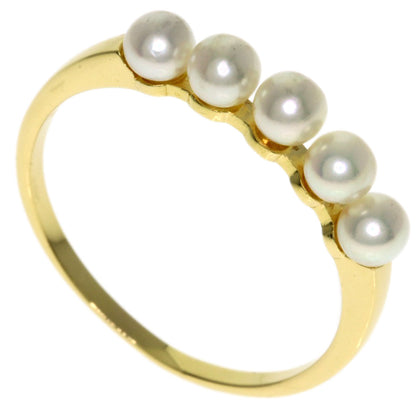 MIKIMOTO Baby pearl Pearl Ring K18 Yellow Gold Ladies [Used]