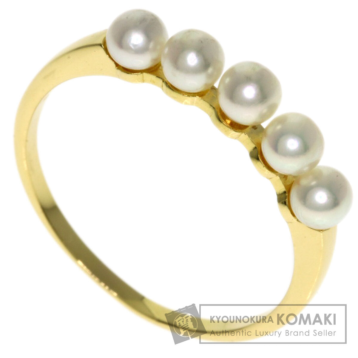 MIKIMOTO Baby pearl Pearl Ring K18 Yellow Gold Ladies [Used]