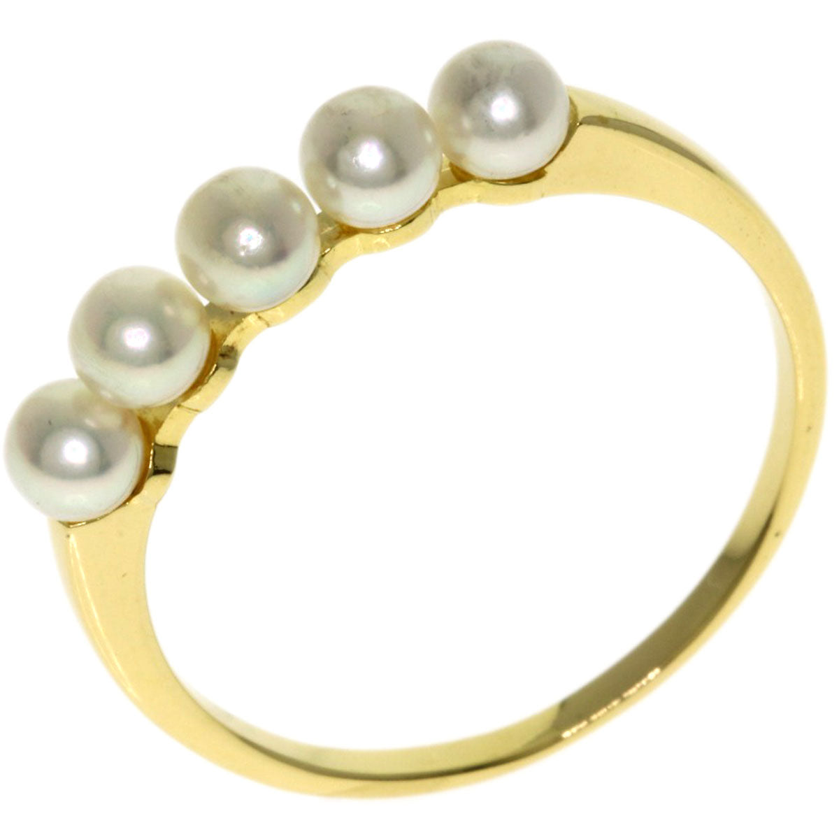 MIKIMOTO Baby pearl Pearl Ring K18 Yellow Gold Ladies [Used]