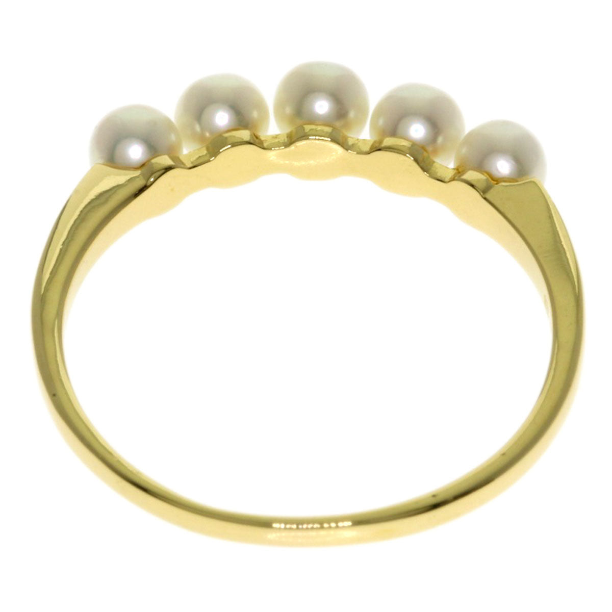 MIKIMOTO Baby pearl Pearl Ring K18 Yellow Gold Ladies [Used]