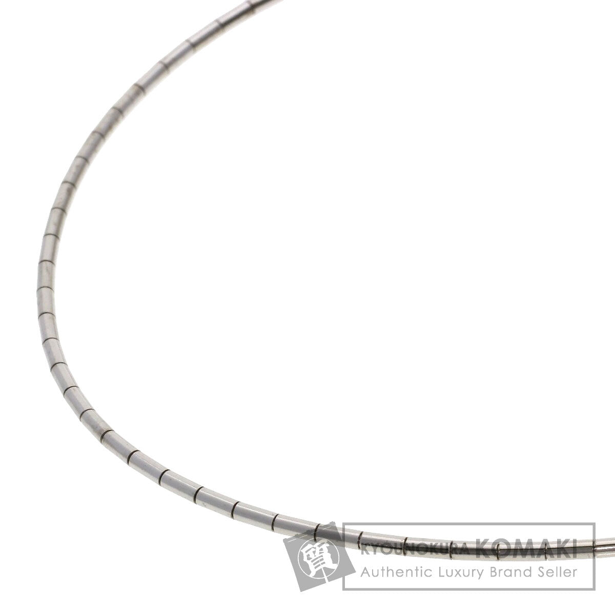CARTIER omega Necklace K18 White Gold Ladies [Used]