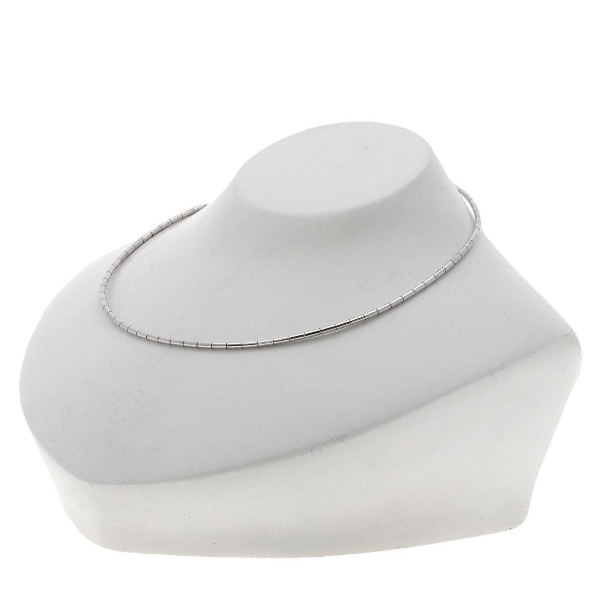 CARTIER omega Necklace K18 White Gold Ladies [Used]