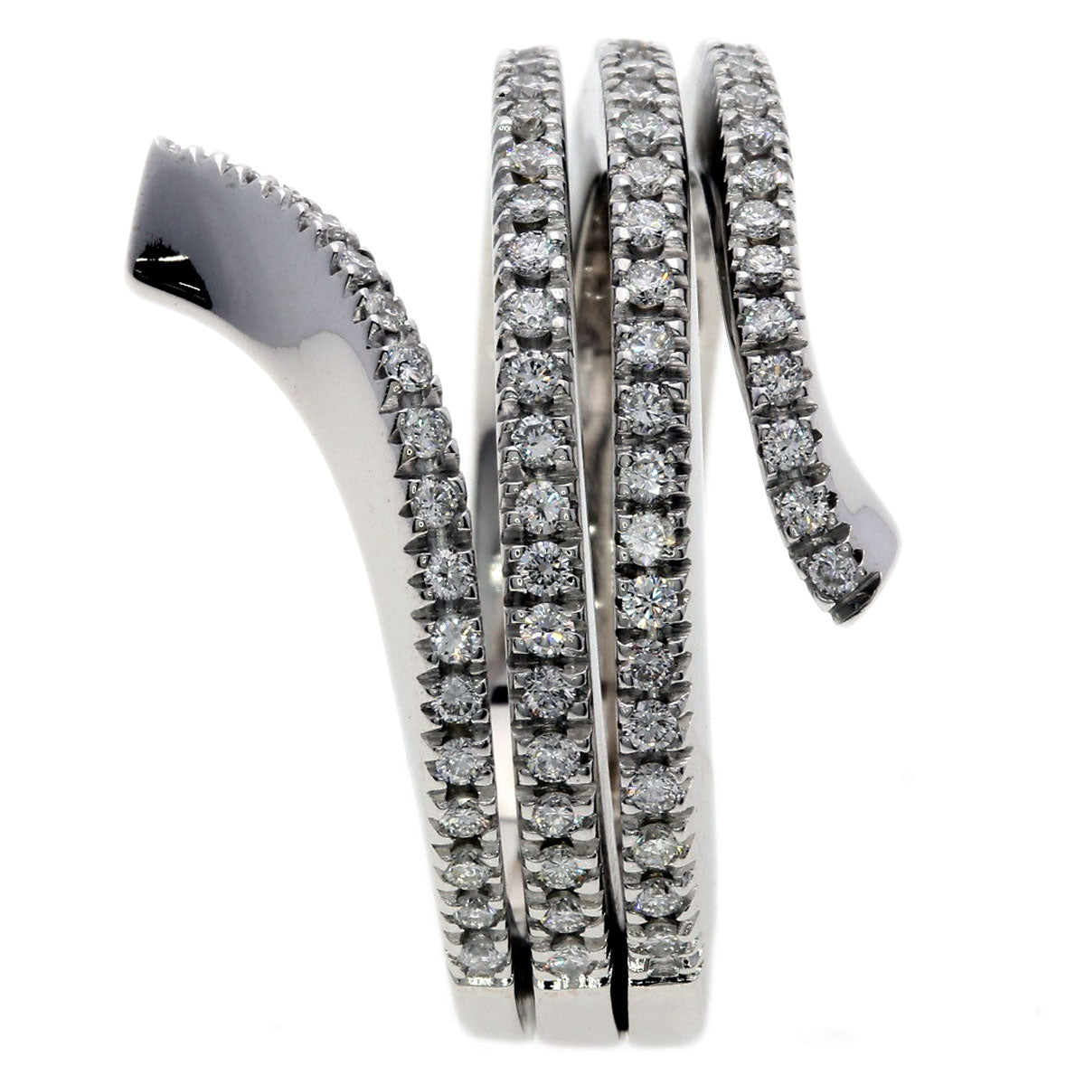 Damiani Eden Diamond Ring K18 White Gold Ladies [Used]