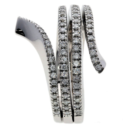 Damiani Eden Diamond Ring K18 White Gold Ladies [Used]