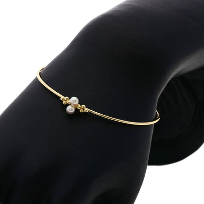 MIKIMOTO Pearl Pearl Bracelet K14 Yellow Gold Ladies [Used]