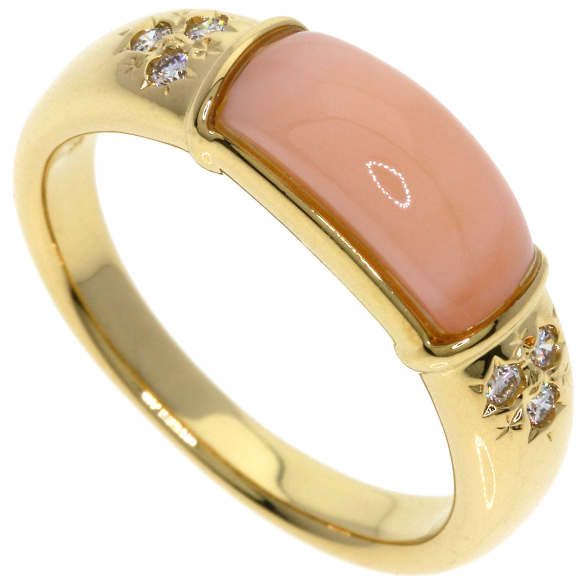 TASAKI Coral Coral Ring K18 Yellow Gold Ladies [Used]