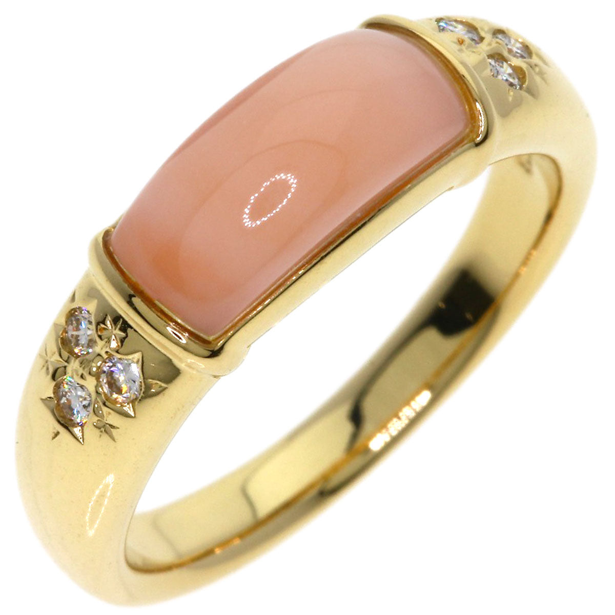 TASAKI Coral Coral Ring K18 Yellow Gold Ladies [Used]