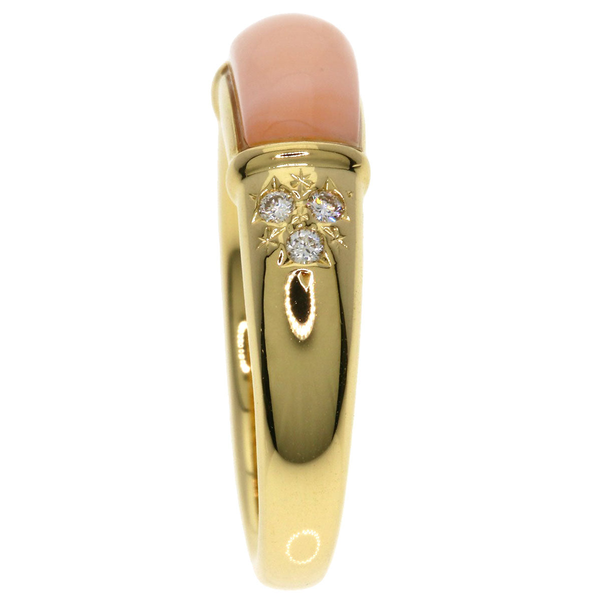 TASAKI Coral Coral Ring K18 Yellow Gold Ladies [Used]