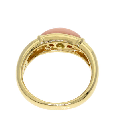 TASAKI Coral Coral Ring K18 Yellow Gold Ladies [Used]