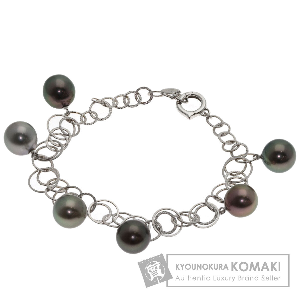 Kinoshita Pearl Pearl Bracelet K18 White Gold 13g　Ladies