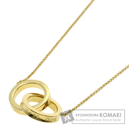 TIFFANY&Co. Interlocking 1837 Necklace K18 Yellow Gold Ladies [Used]
