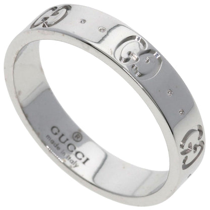 GUCCI Icon #14 Ring K18 White Gold Ladies [Used]