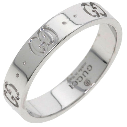 GUCCI Icon #14 Ring K18 White Gold Ladies [Used]