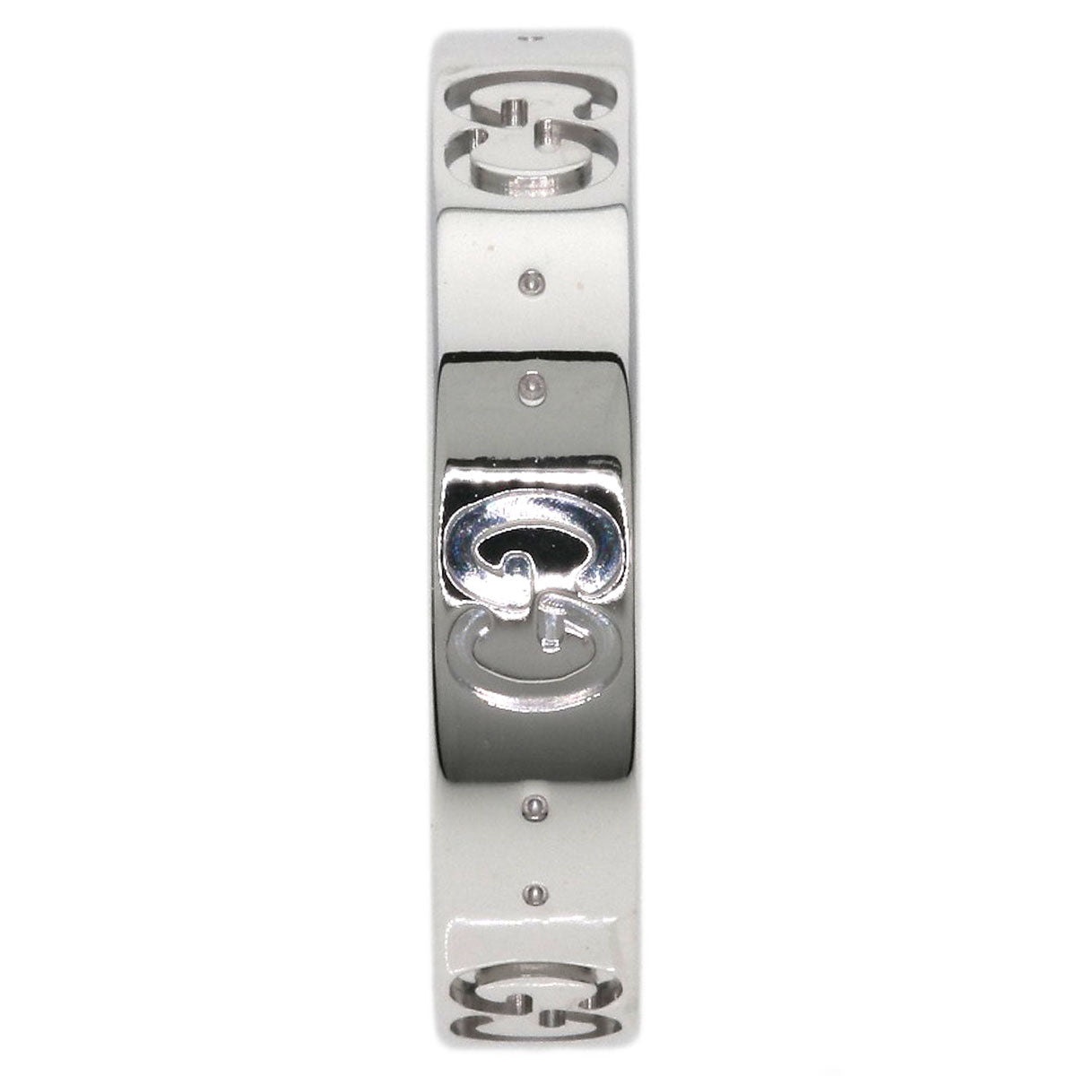 GUCCI Icon #14 Ring K18 White Gold Ladies [Used]