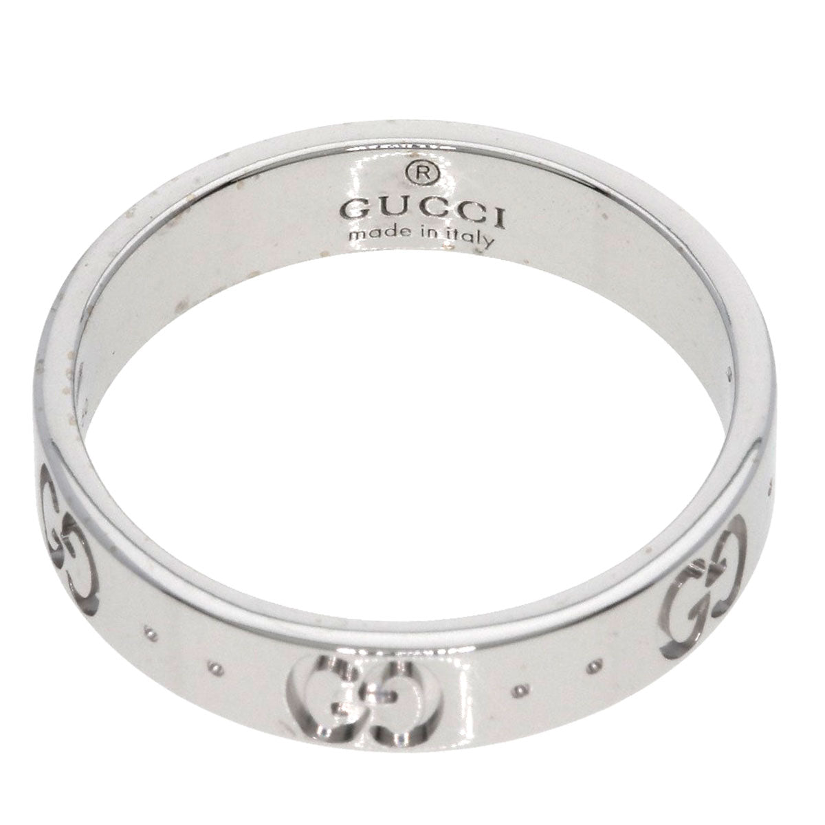 GUCCI Icon #14 Ring K18 White Gold Ladies [Used]